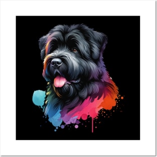 Watercolor Bouvier Des Flandres Posters and Art